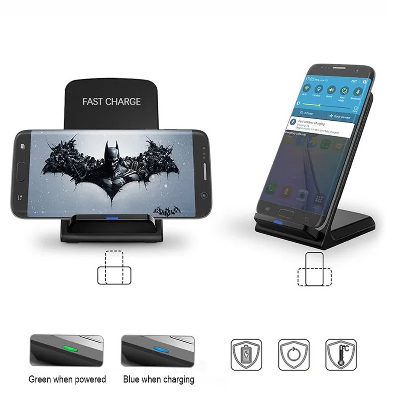 15 Вт Qi Беспроводное зарядное устройство подставка для IPhone 11 Pro X XS XR 8 samsung S10 S9 S8 S10E быстрая Беспроводная зарядная станция зарядное устройство для телефона