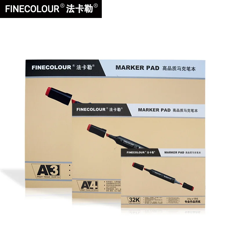 FINECOLOUR 32 K/A3/A4 блок для заметок 16/25 листов Профессиональный/Junior Без проникновения бумажный блокнот для эскизов для рисования книги художественные принадлежности