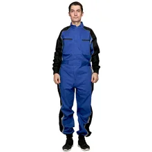 Мужской рабочий комбинезон из хлопка с длинным рукавом, Мужская рабочая одежда, синий