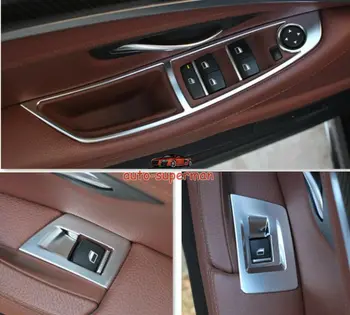 

Matt Chrome Door Window Switch panel cover trim for BMW 5 Series F10 2011+ 520 525