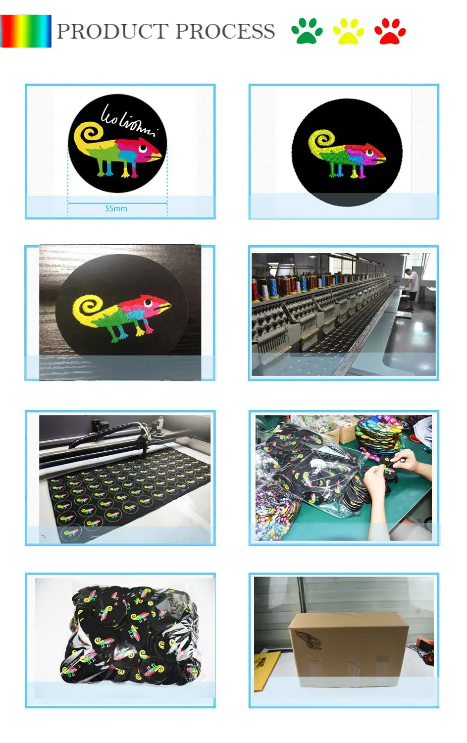 Patches Iron on Embroidery Badges for Clothing Jacket