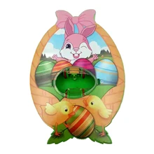 Kit de décoration d'œufs de pâques, 12 pièces, Machine à colorer les œufs de lapin, en plastique, bricolage, artisanat, ornement