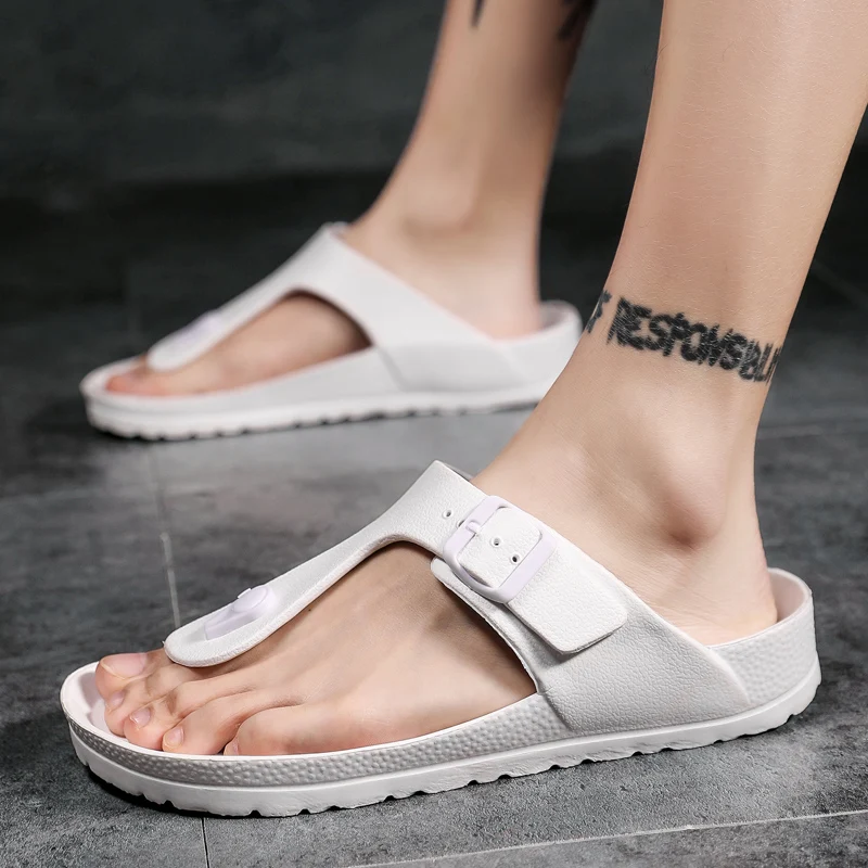 

2020 Mens Flip Flops EVA Massage Sandals Casual Men Shoes Home Slippers Summer Fashion Beach Flip Flops Platform sandalias mujer