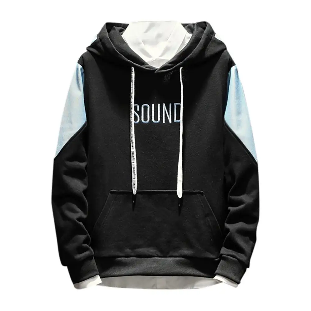 

2019 Spring Autumn New Style Men Hoodie Sweatshirt Fashion Cap And Top Guard Simple Cap Long Sleeve Letter Sudaderas Para Hombre