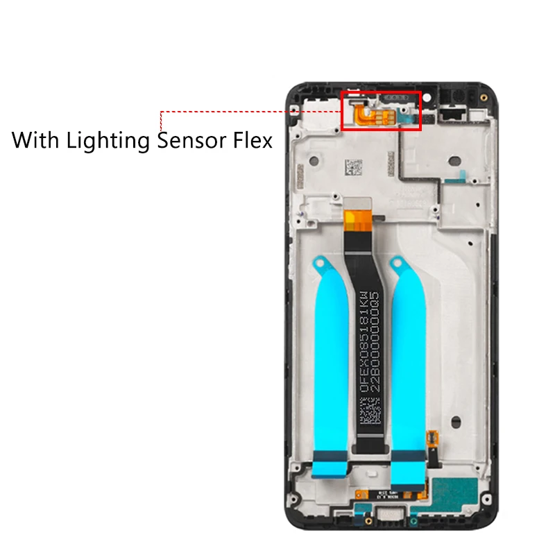 5,4" Средняя рамка для Xiaomi Redmi 6 6A ЖК-сенсорный экран с рамкой дигитайзер сборка Замена для Redmi 6 ЖК-дисплей