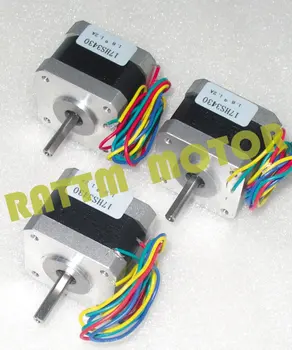 

New products!!! 3PCS Nema17 stepper motor 34mm /38 oz-in/1.2A CNC stepper motor