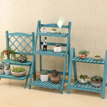 

Multi Layers Solid Wood Plant Stand Mediterranean Vintage Plant Shelf Desk Flower Rack Flower Stand Garden Stand Storage Rack