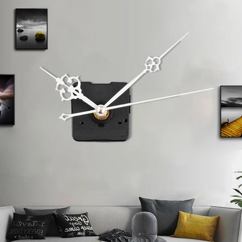 Clock Repair Parts Wall Watch DIY Silent 13.0mm 1 Set White Quartz TV Background Home Decor Movement Movement Wall Clock