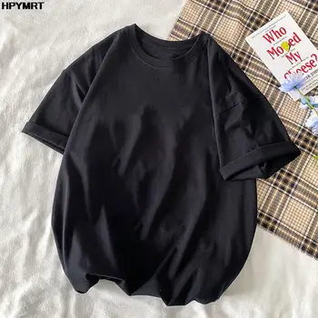 Summer Black Top T Shirt Female Solid Cotton O-Neck Short Sleeve Tshirts for Women Fashion Casual Sport Femme T-Shirt Clothing 1
