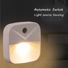 

LED Night Light Mini Square Light Sensor Control No Flicker Nightlight Wall Lamp For Children Kids Kitchen Light Source Sensing