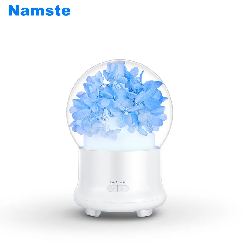 

NMT 163 Micro Ultrasonic Humidifier 7 Colors Warm LED Light Aroma Humidificador 100ML Home Aromatherapy Essential Oil Diffuser