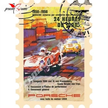 

Fridge magnet souvenir Porsche Репринт винтажного постера