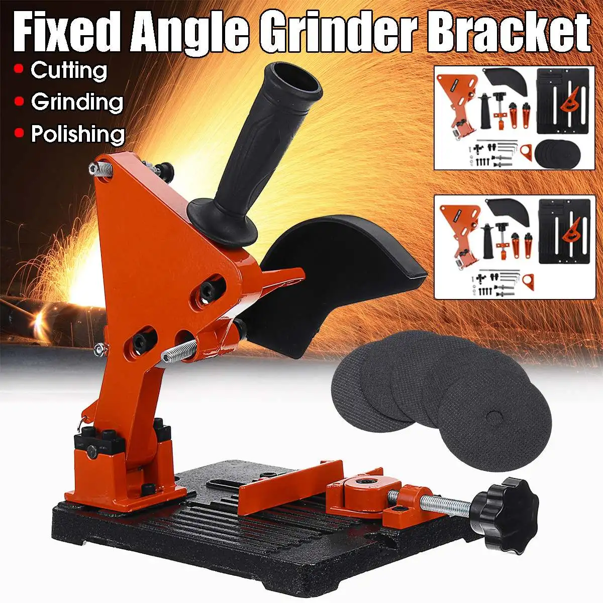 

220V Universal Angle Grinder Stand Bracket Holder Multi-angle Adjustable Metal Cutting Machine Support Power Tools Accessories