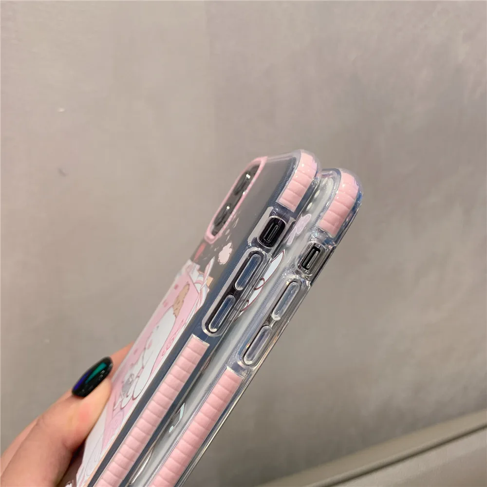 Аниме Cinnamoroll Собака из трех частей прозрачный ТПУ чехол для телефона iphone 11 Pro Max 6