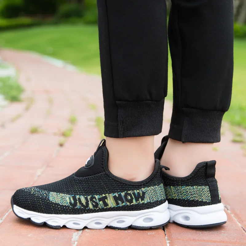 

BOY'S Athletic Shoes Spring And Autumn New Style Students Breathable Mesh Casual Shoes Children Running Shoes Middle And Large C