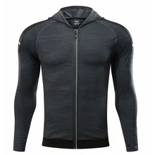 Мужская куртка с капюшоном для фитнеса, бега, пальто с длинными рукавами, облегающий Топ, верхняя одежда для тренировок, футбола, спортзала, бега, бега, куртки, одежда