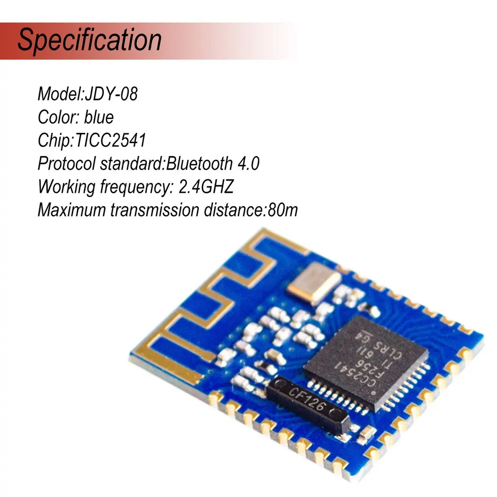 JDY-08 Bluetooth 4,0 CC2541 модуль главный-Slave центральный переключатель беспроводной для Airsync iBeacon Arduino Uart трансивер DIY