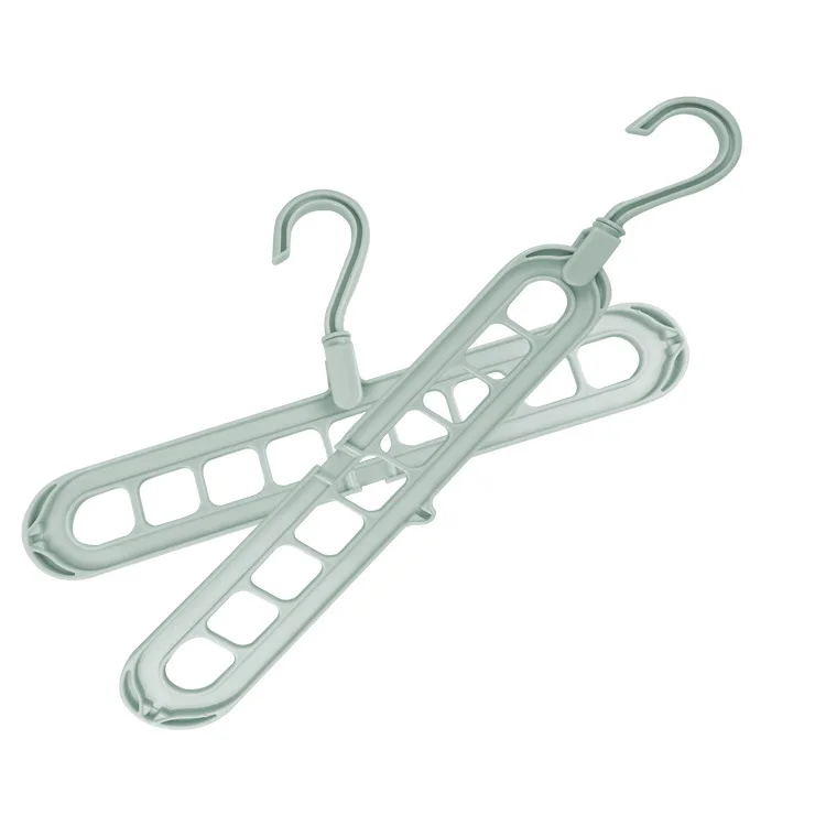 As shown Perforated support clothes rack nine-hole hanger coat rack hanger hook storage rack Shoe rack - Цвет: As shown