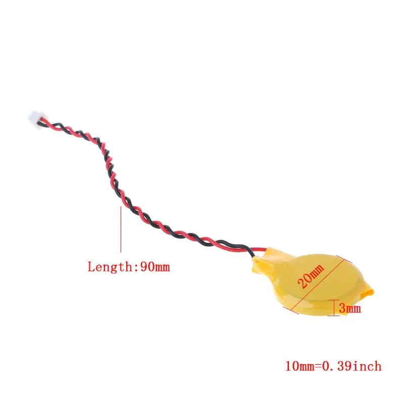 Прямая поставка& CR2032 2032 Батарея провод 2 pin Материнская плата ноутбука BIOS CMOS Батарея с проводом разобрать Батарея Sep.26