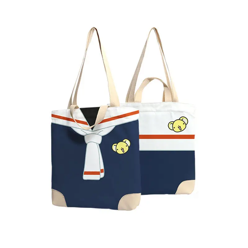 

Anime Sailor Moon Card Captor Sakura Handbag Backpack Cosplay Canvas School Student Shoulder Messager Bag Gift for Women