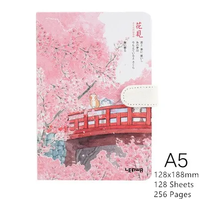 B Милый блокнот Sakura Kawaii, красочный планировщик страниц, книга Bullet Journal, подарок для детей, девочек, канцелярские принадлежности, школьные офисные принадлежности - Цвет: B