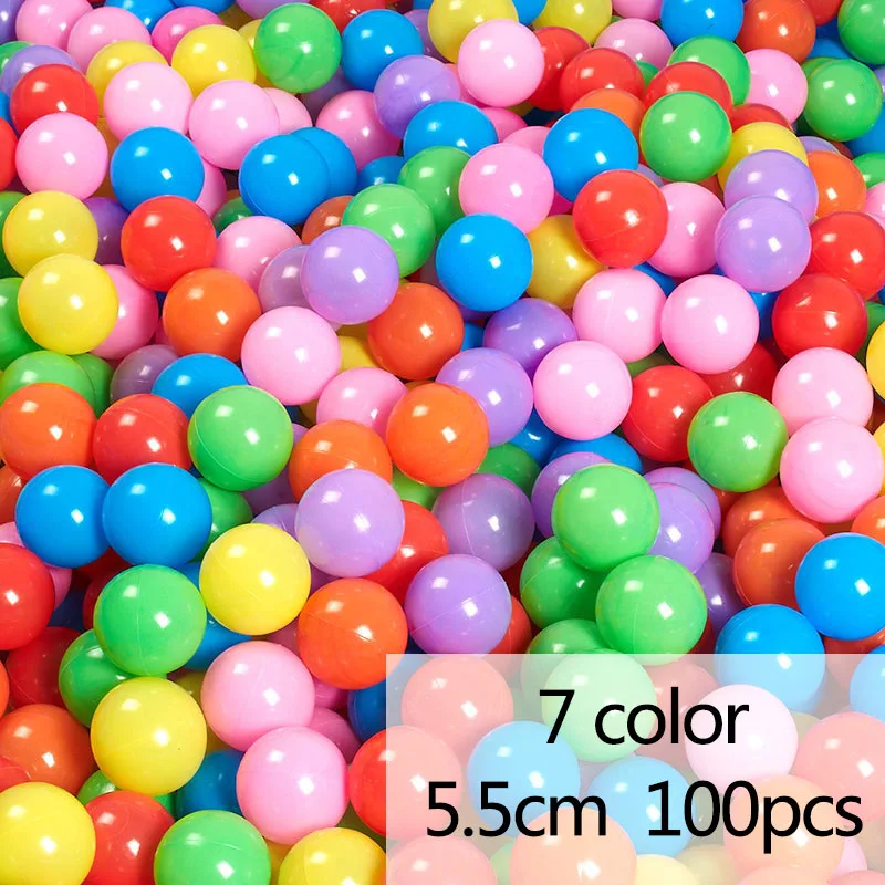 mix-100-5.5cm Экологичная забавная игрушка океанские шары Красочные Мягкие пластиковые волнистые шарики водный бассейн надувной мяч открытый детский плавательный Яма игрушки на открытом воздухе - Цвет: mix-100-5.5cm