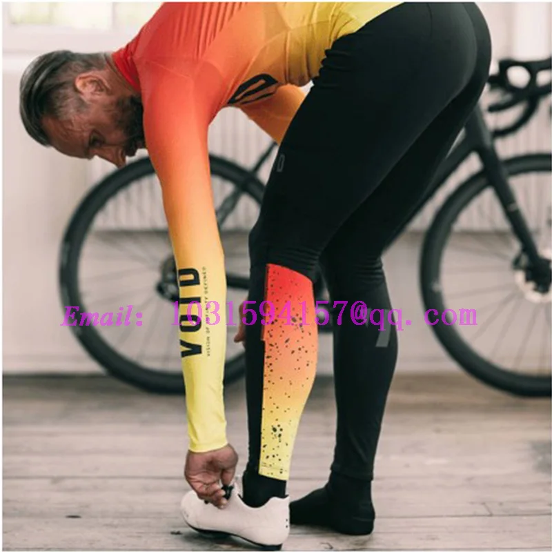 suits VOID team pro cycling suit long sleeve bicycle jersey winter fleece set bike clothing men maglia ciclismo uomo cycliste conjunto - Цвет: suits
