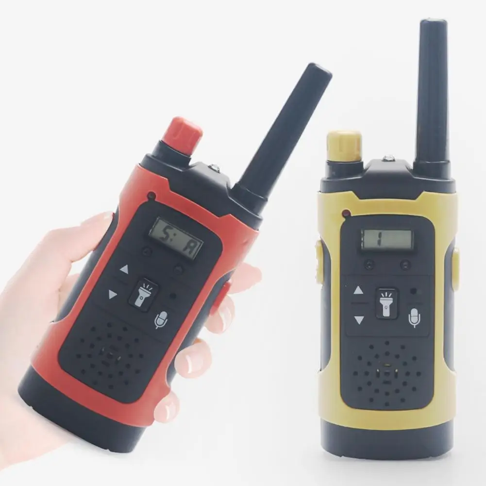 Walkie Talkies de juguete para niños, intercomunicador inalámbrico de mano de larga distancia con pantalla LCD, 2 uds.