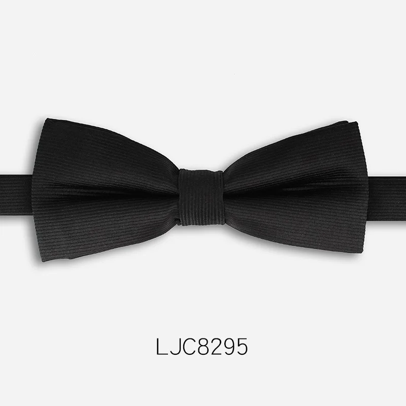 LJC8295 Новая мода Для мужчин с бантом Галстуки Для Свадьба Двойная Ткань узкая версия Боути клуб банкет вечернее галстук-бабочка с подарочной коробкой - Цвет: LJC8295