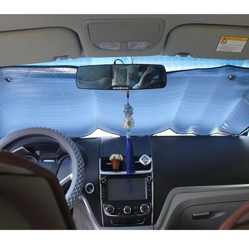 Складной универсальный автомобильный лобовое стекло передний козырек тепловой чехол передний задний блок оконный экран солнцезащитный козырек светоотражающий солнцезащитный козырек