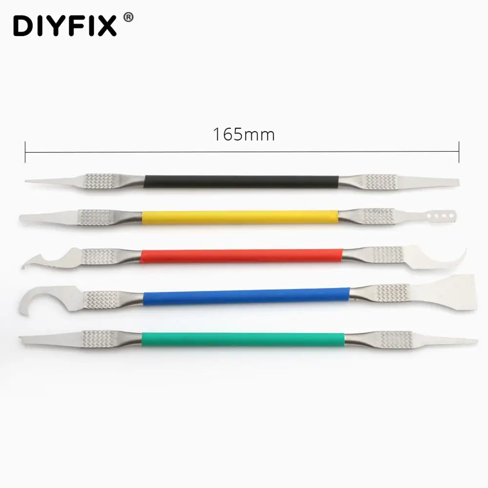 DIYFIX 5 в 1 IC чип ремонт тонкий нож инструмент BGA процессор Прай удалитель для iPhone процессоров NAND Flash материнская плата инструмент для ремонта