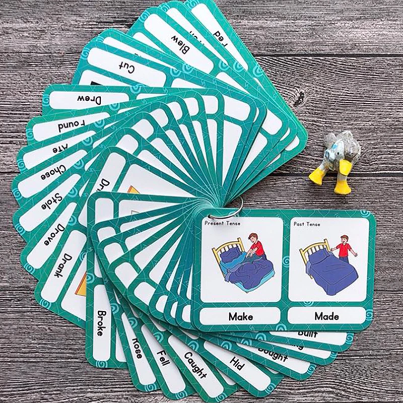 46 групп/набор Карманные флэш карты Монтессори|learning card games|games word puzzlestoys for |