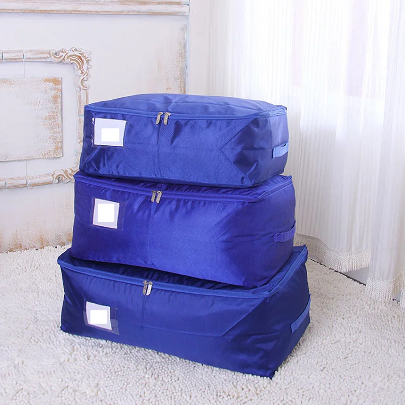 

Waterproof Breathable Non-Woven Portable Clothes Storage Bag Organizer Bag For Clothes Oxford Cloth Storage Bag Closet Organizer