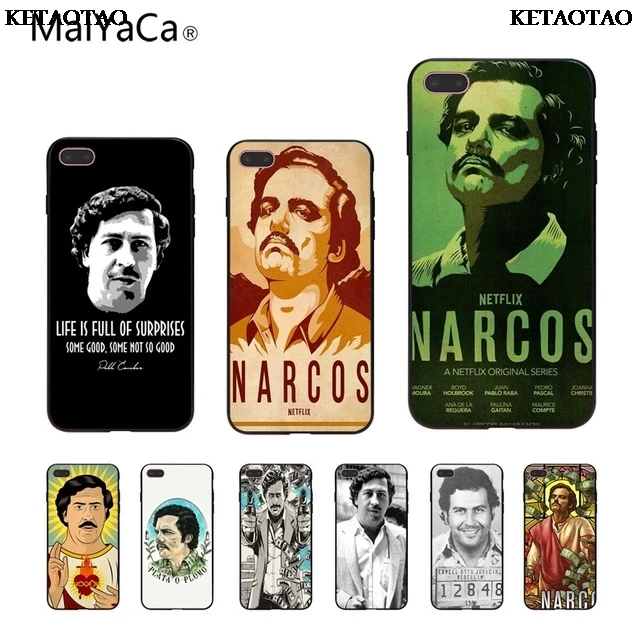 KETAOTAO Pablo Escobar для iPhone SE 5C 5S 5 6 6S 7 8 Plus X XR XS MAX Samsung черная мягкая крышка чехол телефона