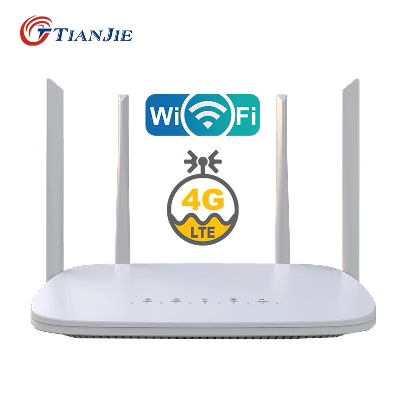 Tianjie Lc116 4g Lte Router Wifi Modem 4g 4 Rj45 Ports Quad External Antennas Unlocked Gsm Umts Fdd Tdd With Sim Card Slot Modem Router Combos Aliexpress