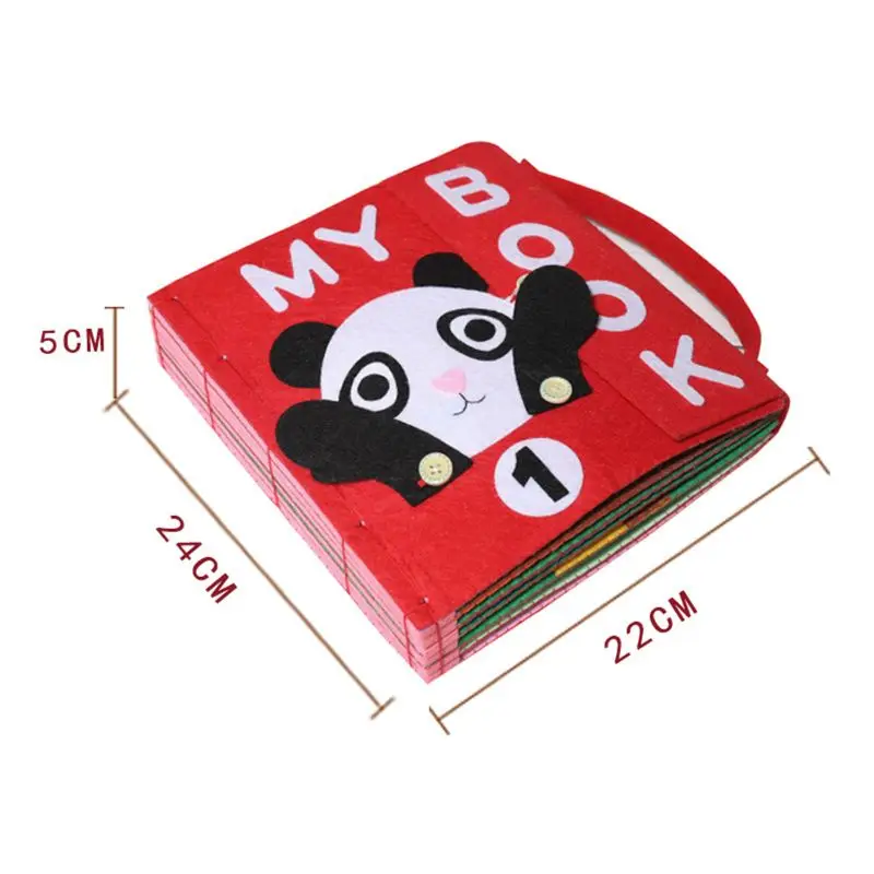 Livro de Pano Manual de Inteligência Brinquedo das Crianças Desenvolvimento da Educação Livro de Leitura Não-tecido Faça Você Mesmo Ofegante Livro Puzzle Precoce 3d Kid 9 Computers & Electronics