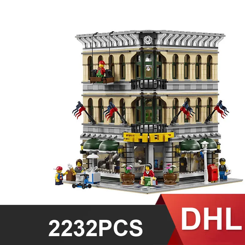 

City Street View 15005 2232PCS Grand Emporium Sets Model Building Kits Blocks Bricks Toys Compatible 10211