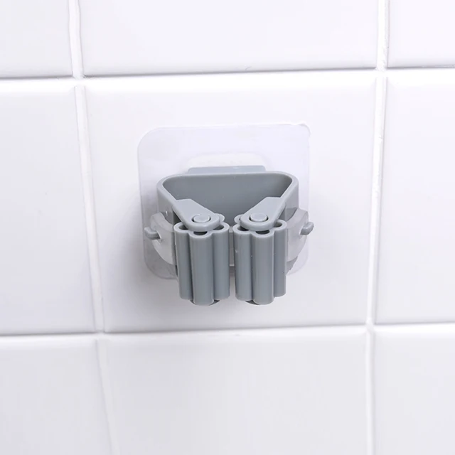 Mop Szervező Tartó Tároló Állvány Zökkenőmentes Kliphorog Falra Szerelt Klip Háztartás Függő - Image 3