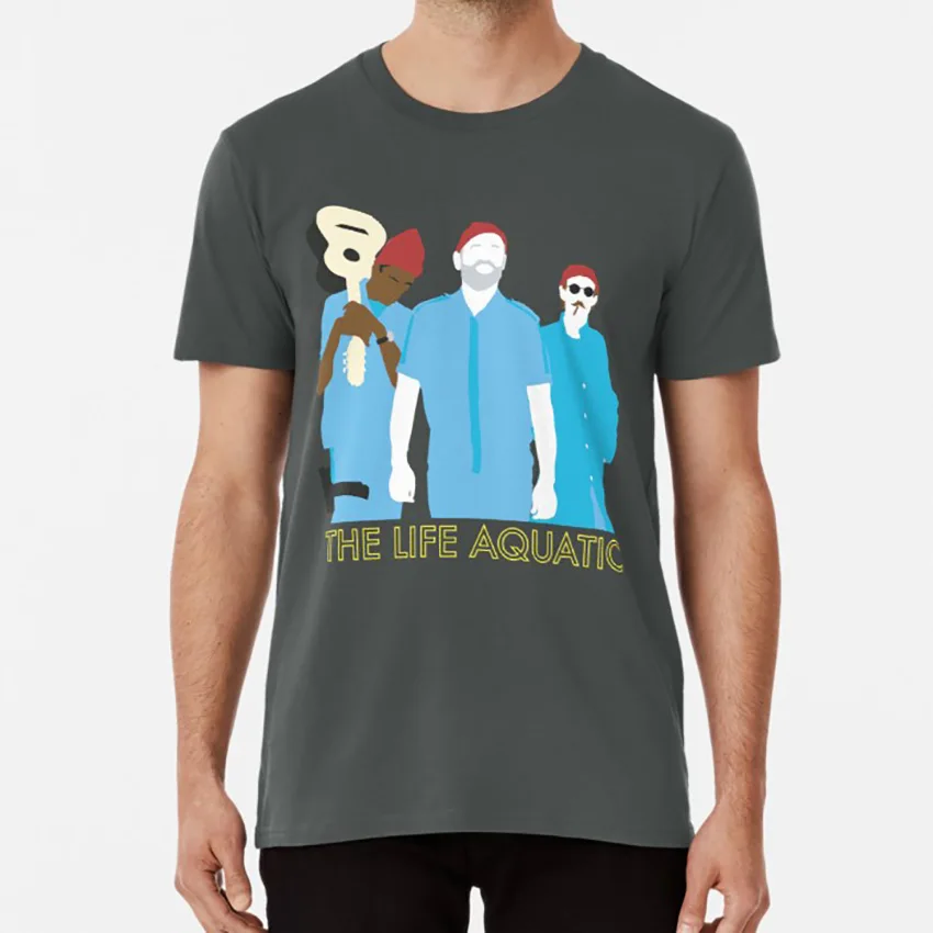 Команда Zissou футболка bill murray wes anderson the life aquatic с steve zissou | Мужская одежда