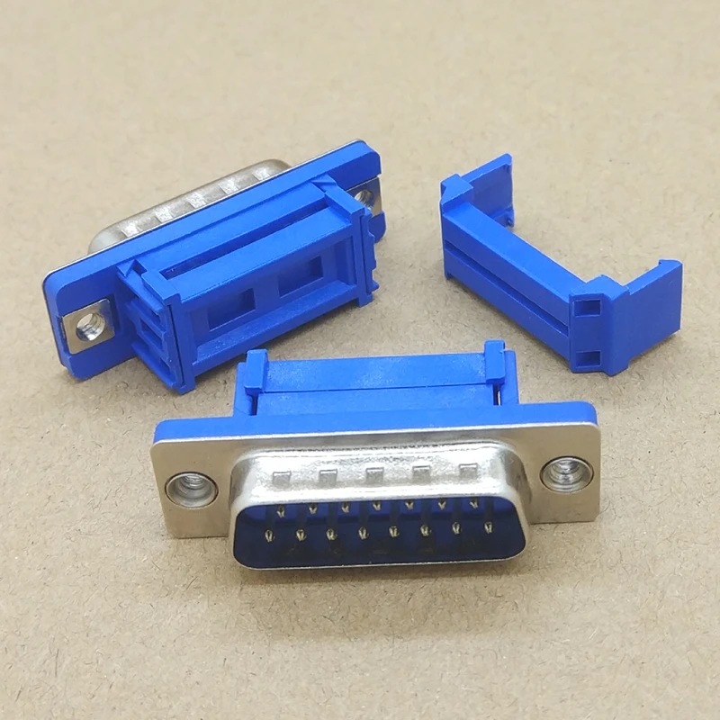 Parallel Idc Crimp 5pcs Db15 15 Pin Male Connector Cable Rf AliExpress