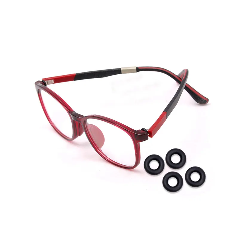 10Pcs Eyeglass Leg Spring Hinge Rubber O Ring Glasses Accessory Parts