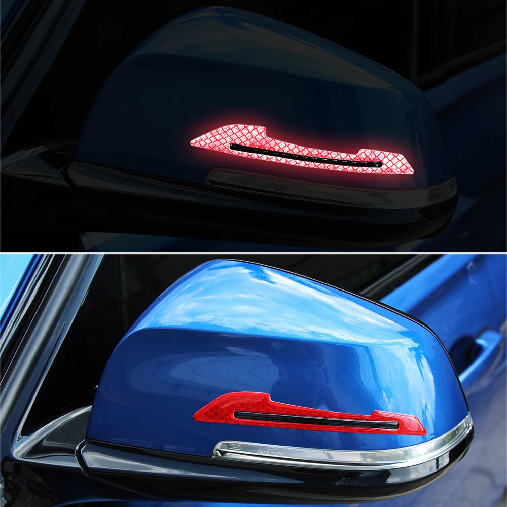 Car Reflective Rearview Mirror Protection Stickers For peugeot 307 206 308 3008 306 407 205 508 406 1007 Traveller Expert | Автомобили и