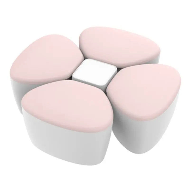 PK Детский дозатор для молочного порошка, детский портативный полипропиленовый чехол для хранения в форме цветка, герметичная кормушка - Цвет: PK