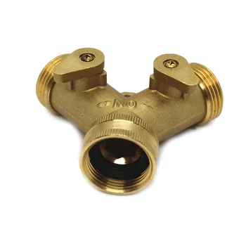 

Y Shape Hose Splitter Connector Distributor 2 Way Tap Splitter 3/4 Inch