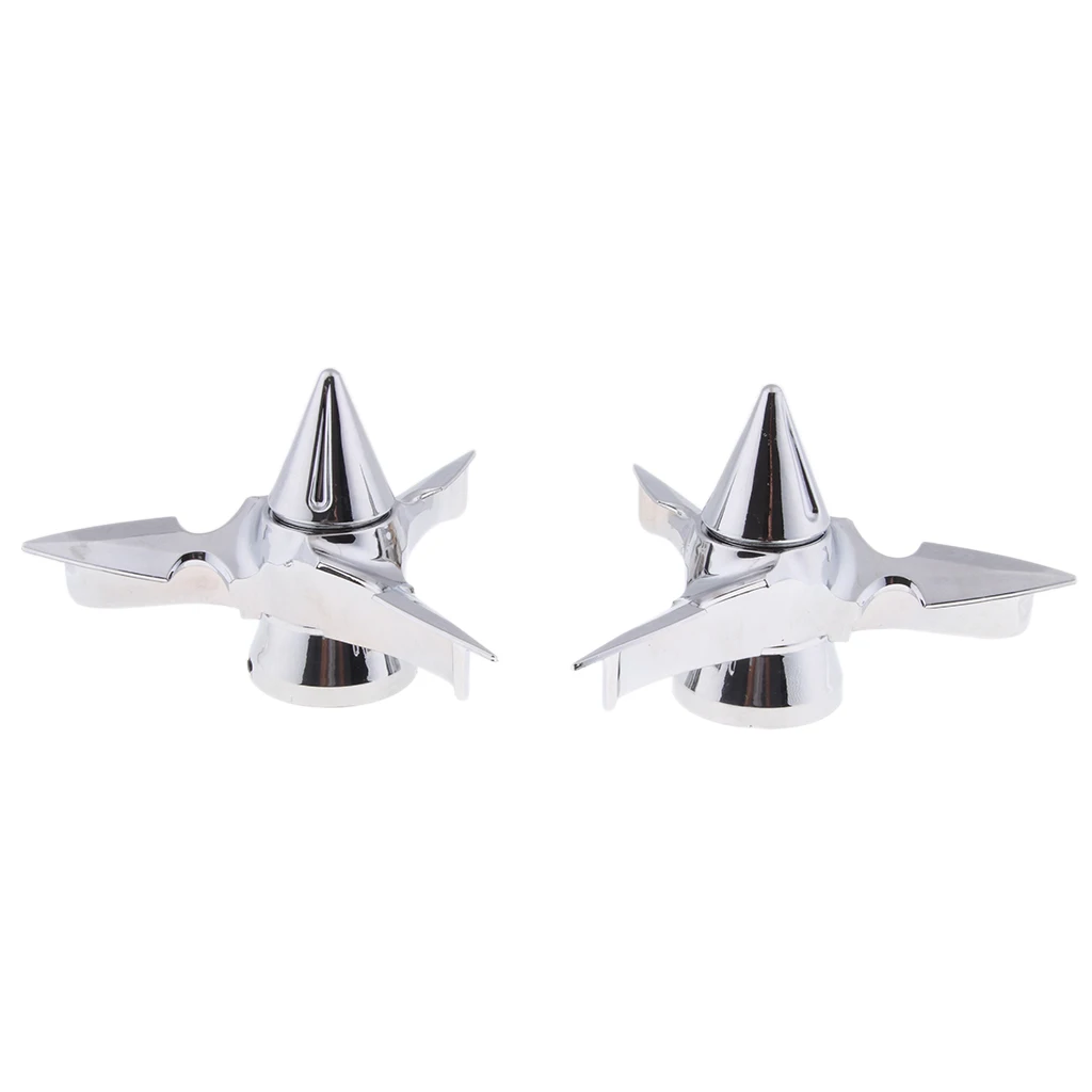 Chrome Spun Blade   Axle Caps For   2008-2013