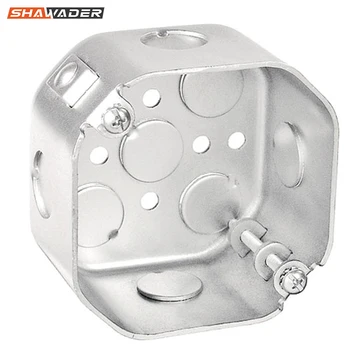 

4"*4"*1-1/2" Waterproof Electrical Conduit Box Junction Pre-galvanized Steel Octagonal Metal for Gaining Access Raceway Interior
