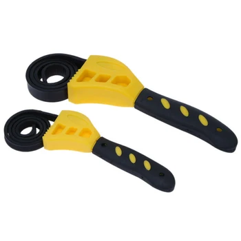 

6 8 Oil Filter Rubber Strap Wrench Spanner Removal Remover Adjustable Tool