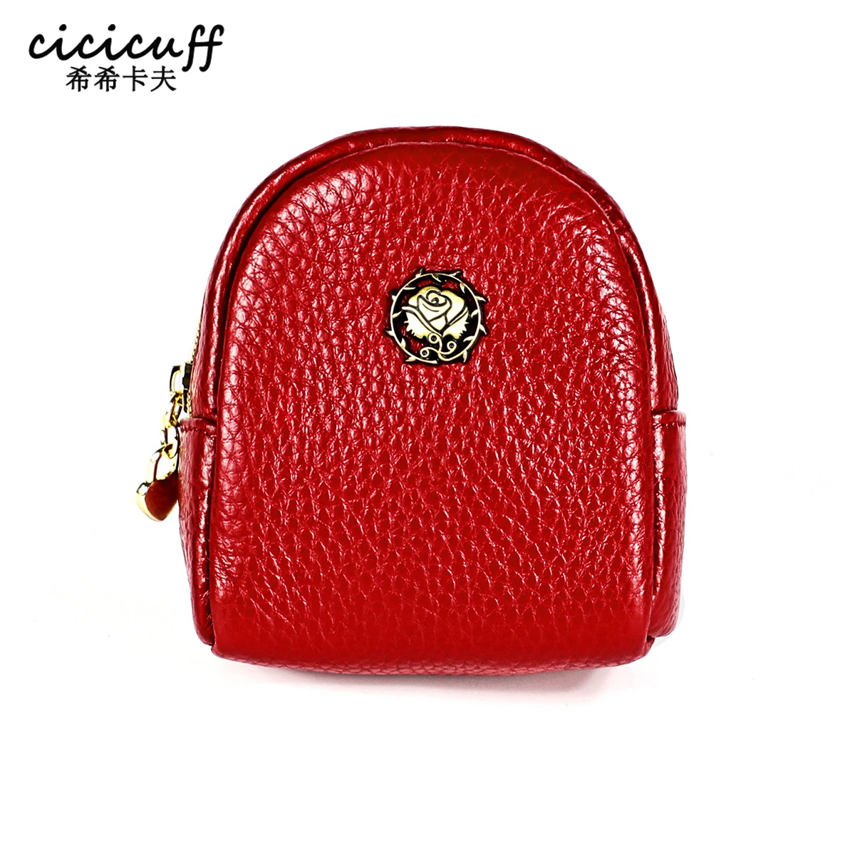 

Ladies Mini Coin Purse Genuine Leather Car Key Holder Wallet Key Hanging Small Purses Women Lipstick Case Portable Makeup Pouch