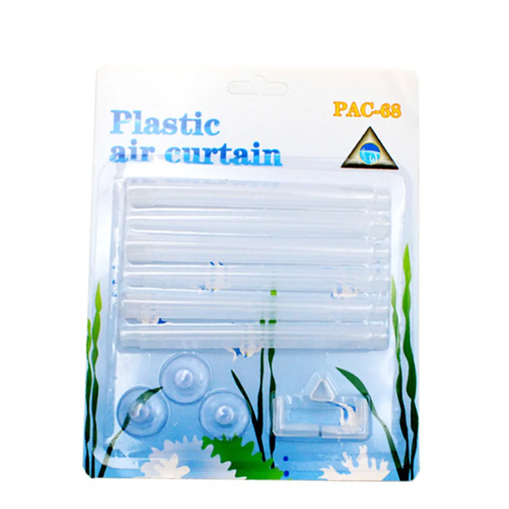 elenxs Plastic Air Curtain Set Aquarium Bubble Strips Fish Tank Air Vent Bubble Bar Release Diffuser Kit