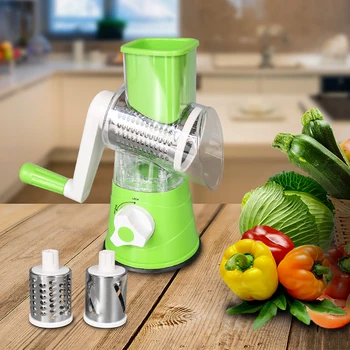 

Manual Vegetable Slicer Cutter Spiralizer Round Mandoline Slicers Knife for Curly Cutting Spiral Cutter